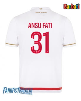 AS Monaco Ansu Fati #31 Tricou Fotbal Replică 2025-26 Barbati Acasa